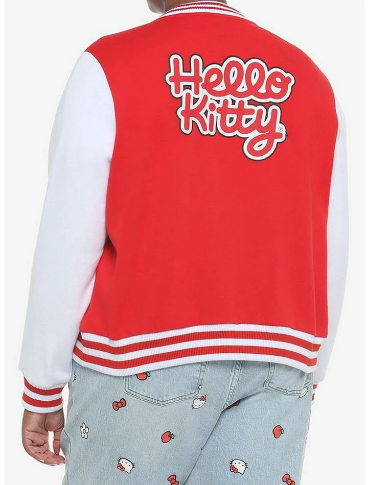 Discount ❤️ Hello Kitty 👧 Girls Varsity Jacket Plus Size 🎁 3 Discount ❤️ Hello Kitty 👧 Girls Varsity Jacket Plus Size 🎁 - Image 3