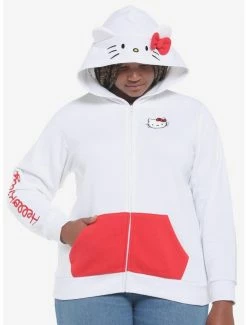Best deal 🔔 Hello Kitty 3D Ears 👧 Girls Hoodie Plus Size 🥰