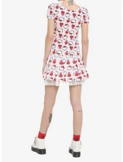 Cheap 💯 Hello Kitty Apple Stripe 👧 Girls Skimmer Top ❤️ -Hello Kitty Sales Shop 19294028 av2