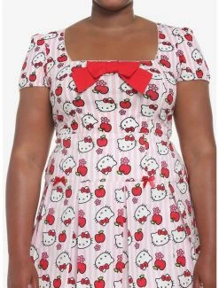 Best reviews of 🧨 Hello Kitty Apple Stripe 👧 Girls Skimmer Top Plus Size 👍