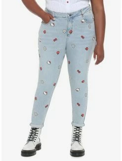 Best Pirce 🛒 Hello Kitty Icons Mom 👖 Jeans Plus Size ❤️