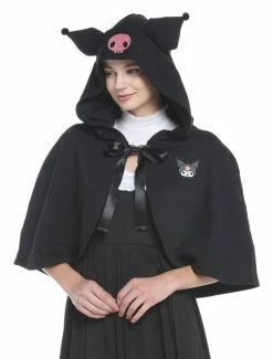 Cheapest 😀 Kuromi Figural Ears 👧 Girls Capelet ⌛