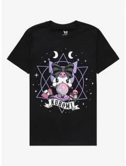 Budget ✔️ Kuromi Fortune Telling Boyfriend Fit 👧 Girls T-Shirt 🌟