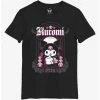 Discount ✔️ Kuromi Bat Boyfriend Fit 👧 Girls T-Shirt 😀