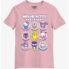 Wholesale ✔️ Hello Kitty And Friends Selfie Boyfriend Fit 👧 Girls T-Shirt ⭐