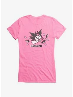 New ✨ Kuromi 💀 Halloween Flying 👧 Girls T-Shirt 😉