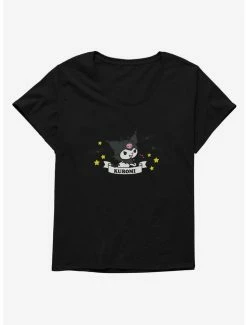 Outlet 🤩 Kuromi 💀 Halloween Stars and Bats 👧 Girls T-Shirt Plus Size 🎁
