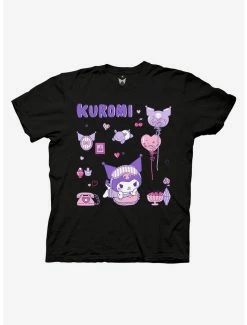 Outlet ❤️ Kuromi Sleepover Boyfriend Fit 👧 Girls T-Shirt 👍