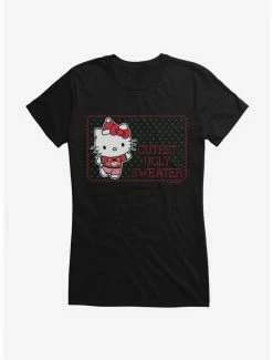 Flash Sale 🧨 Hello Kitty Cutest Ugly 🎅 Christmas 👧 Girls T-Shirt ✨ -Hello Kitty Sales Shop 20258298 hi