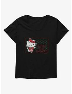 Deals 🛒 Hello Kitty Cutest Ugly 🎄 Christmas 👧 Girls T-Shirt Plus Size ✨