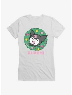 Discount 👍 Kuromi 🎅 Christmas Wreath 👧 Girls T-Shirt 🛒