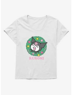 Cheapest 🤩 Kuromi 🎅 Christmas Wreath 👧 Girls T-Shirt Plus Size 😍