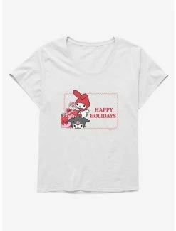 Cheapest 😉 My Melody & Kuromi Holiday Presents Ugly ❄ Christmas 👧 Girls T-Shirt Plus Size 😀 -Hello Kitty Sales Shop 20269477 hi 1