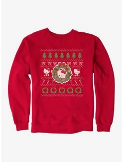 Cheapest 😀 Hello Kitty Ugly 🔔 Christmas Pattern Sweatshirt 😉 -Hello Kitty Sales Shop 20293176 hi