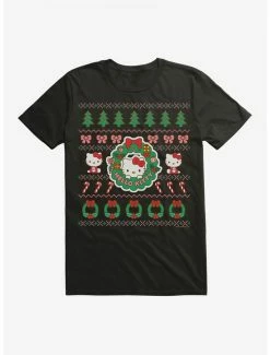 Brand new 👏 Hello Kitty Ugly 🎄 Christmas Pattern T-Shirt 🤩 -Hello Kitty Sales Shop 20293492 hi