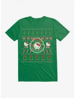 Brand new 👏 Hello Kitty Ugly 🎄 Christmas Pattern T-Shirt 🤩 -Hello Kitty Sales Shop 20293501 hi
