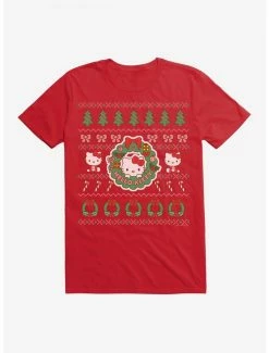 Brand new 👏 Hello Kitty Ugly 🎄 Christmas Pattern T-Shirt 🤩 -Hello Kitty Sales Shop 20293510 hi